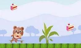 吃瓜小熊滑板,吃瓜小熊的滑板冒险之旅