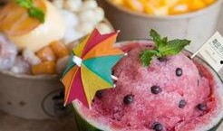 夏日吃瓜图画画,一幅描绘清凉时光的吃瓜图